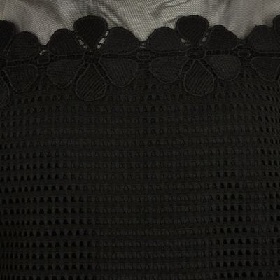 Girls black mesh T-shirt dress
